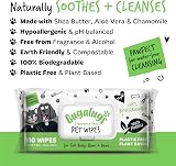 BUGALUGS Biodegradable Dog Wipes 110 x 20cm Fragrance Free Bamboo view 4
