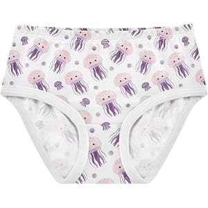 OTVEE Paw Flower Heart Girls Briefs Breathable Toddler Panties Underwear | 95% cotton 5% spandex, soft elastic waistband, tag