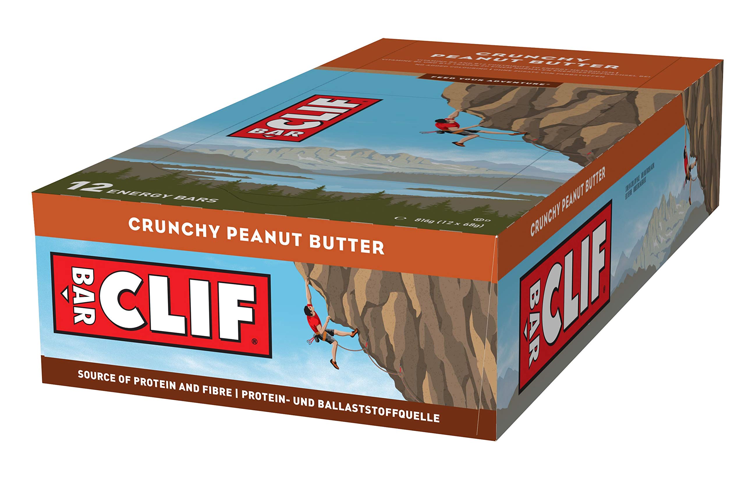 Clif Crunchy Peanut Butter Bar 68 g (Pack of 6)