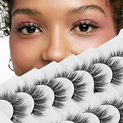 Onlyall Lashes Mink False Eyelashes Natural Wispy