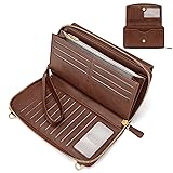 Peacocktion Women RFID Wallet Purse, Crossbody