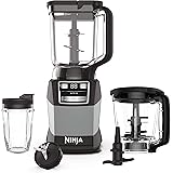 Ninja AMZ493BRN Compact Kitchen System, 1200W, 3 Functions for Smoothies, Dough & Frozen Drinks with Auto-IQ, 72-oz.* Blender
