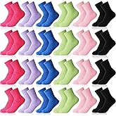 Handepo 24 Pairs Women Fuzzy Socks Bulk Winter Fluffy Sleeping Slipper Socks for Home Outdoor Gift Ladies Valentine's Day