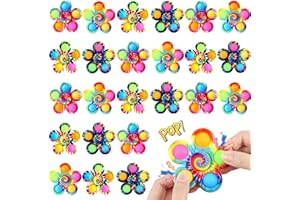 Gigilli 24 Pack Party Favors Fidget Spinners for Kids 4-8-12, Goodie Bags Stocking Stuffers for Kids 3-5, ADHD Pop Mini Fidget Toys Bulk Treasure Box Toys for Classroom Prizes, Adult Anxiety Toys