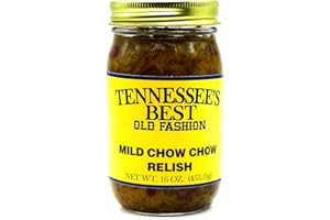 Tennessee's Best Mild Southern Chow Chow Relish |Handcrafted and Small Batch Made| Sweet and Tangy | A Perfect Match For Your HotDog, Sandwich, or Bean Soup