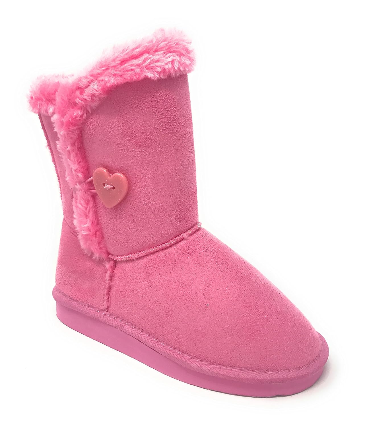 Buy Pink Lables Girl's Warm Winter Fluffy Shearling Boot with Heart