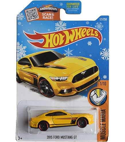 Amazon.com: Hot Wheels 2015 Ford Mustang GT, Muscle Mania 1/10