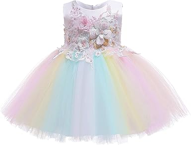 rainbow dress girl amazon