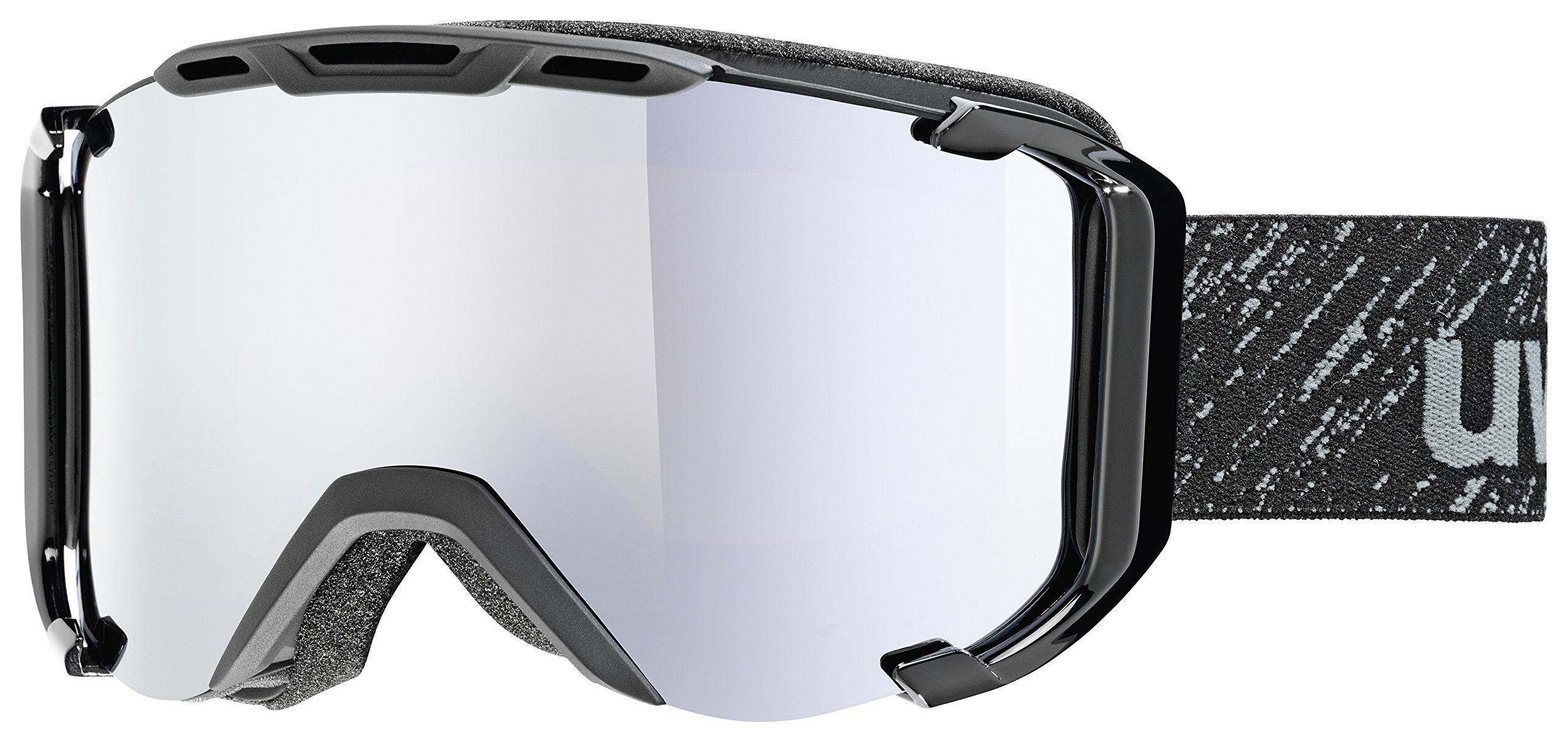 Uvex Snowstrike FM, black mat ski goggles, one size