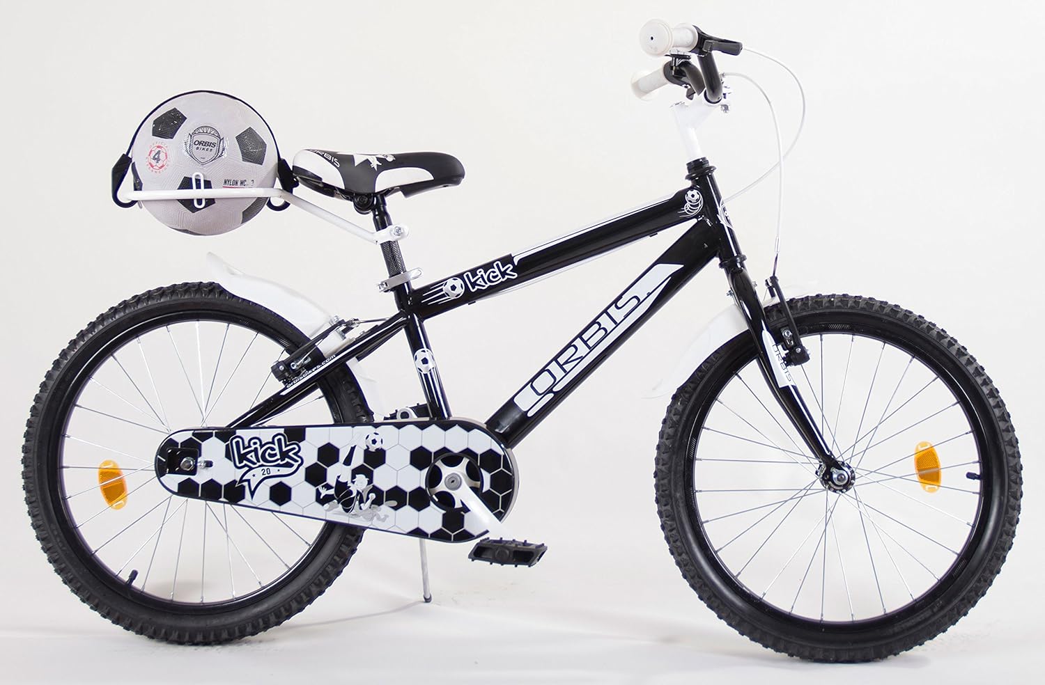 Orbis Football Kick 20" Kids Bike Black/White Amazon.co.uk Sports