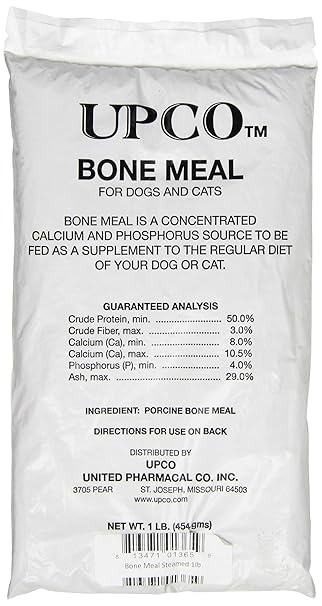 UPCo Bone Meal Steamed Bag Supplement, 1lb