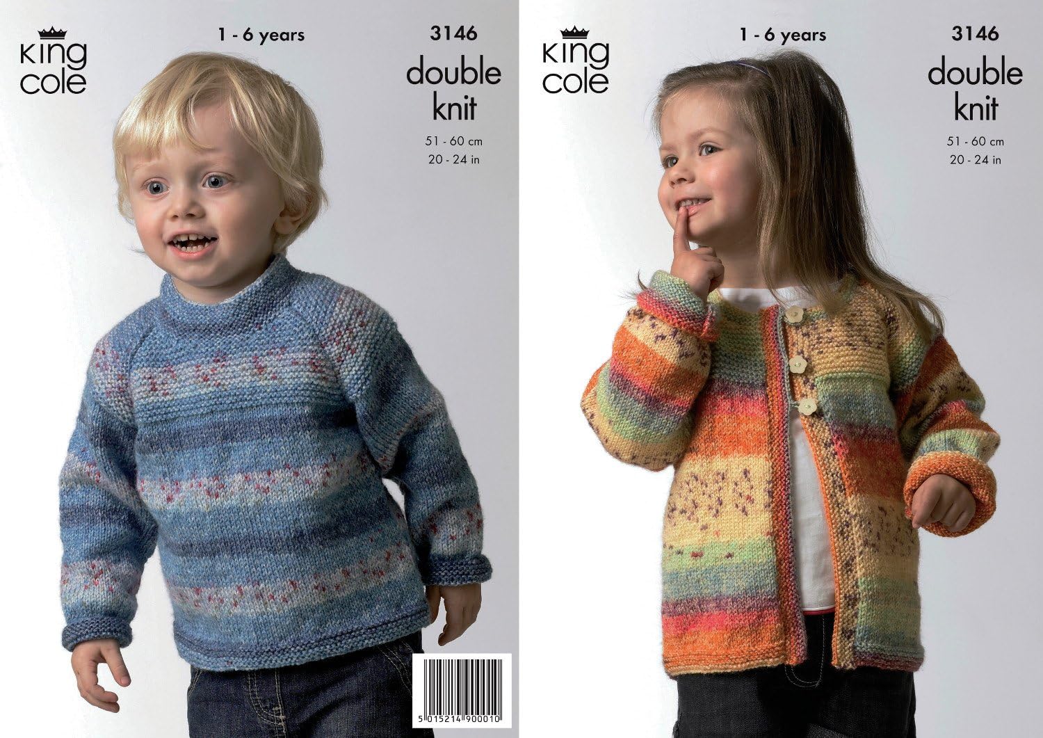 King Cole Double Knitting Pattern Kids Splash Dk Knitted Sweater Cardigan 3146 Amazon Co Uk Kitchen Home