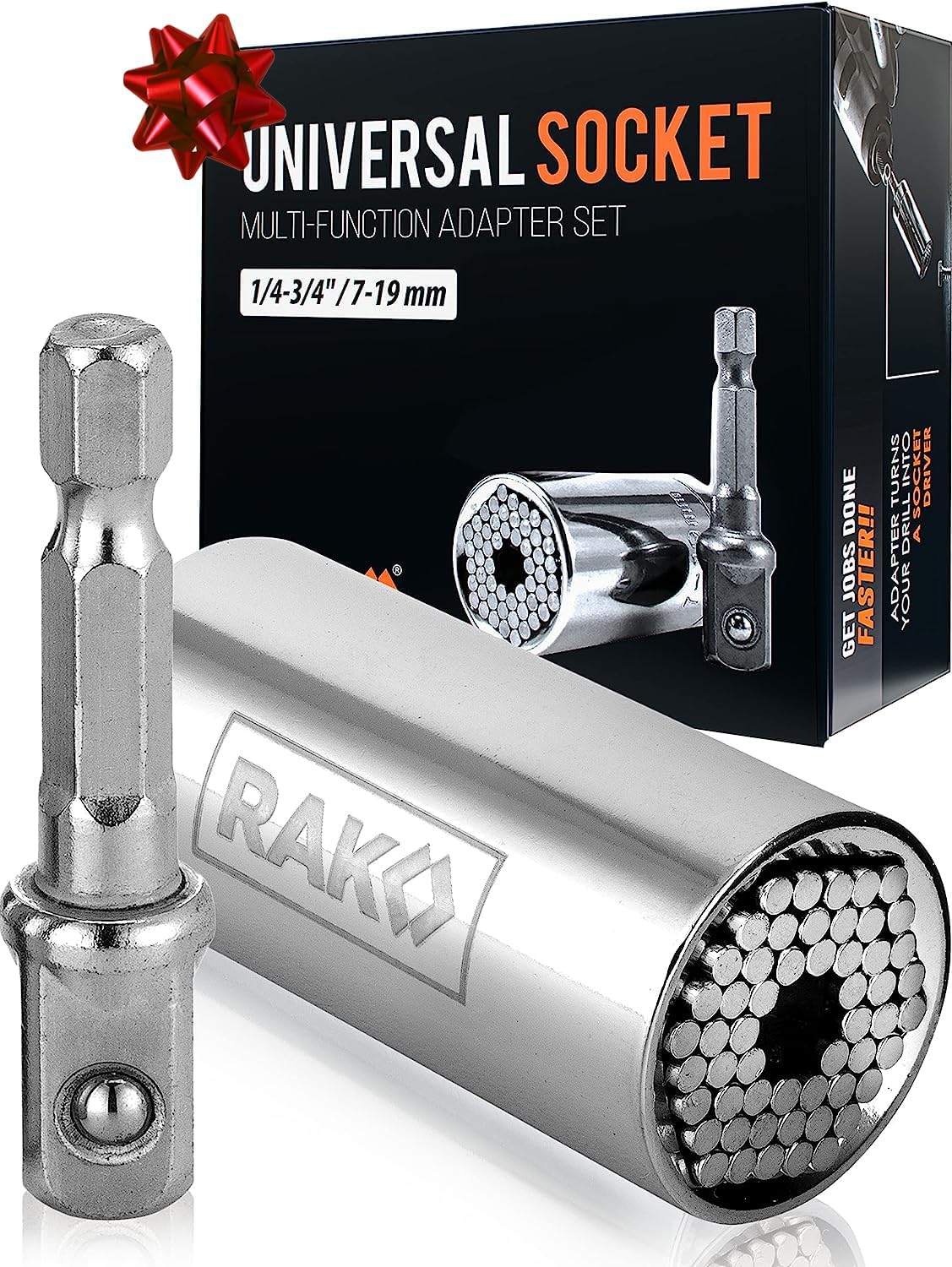 Universal Socket Set (7–19 Mm) – 1 Stecknuss Für Alle Muttern, Aus Chrom-Vanadium, Mit 54 Federstäben