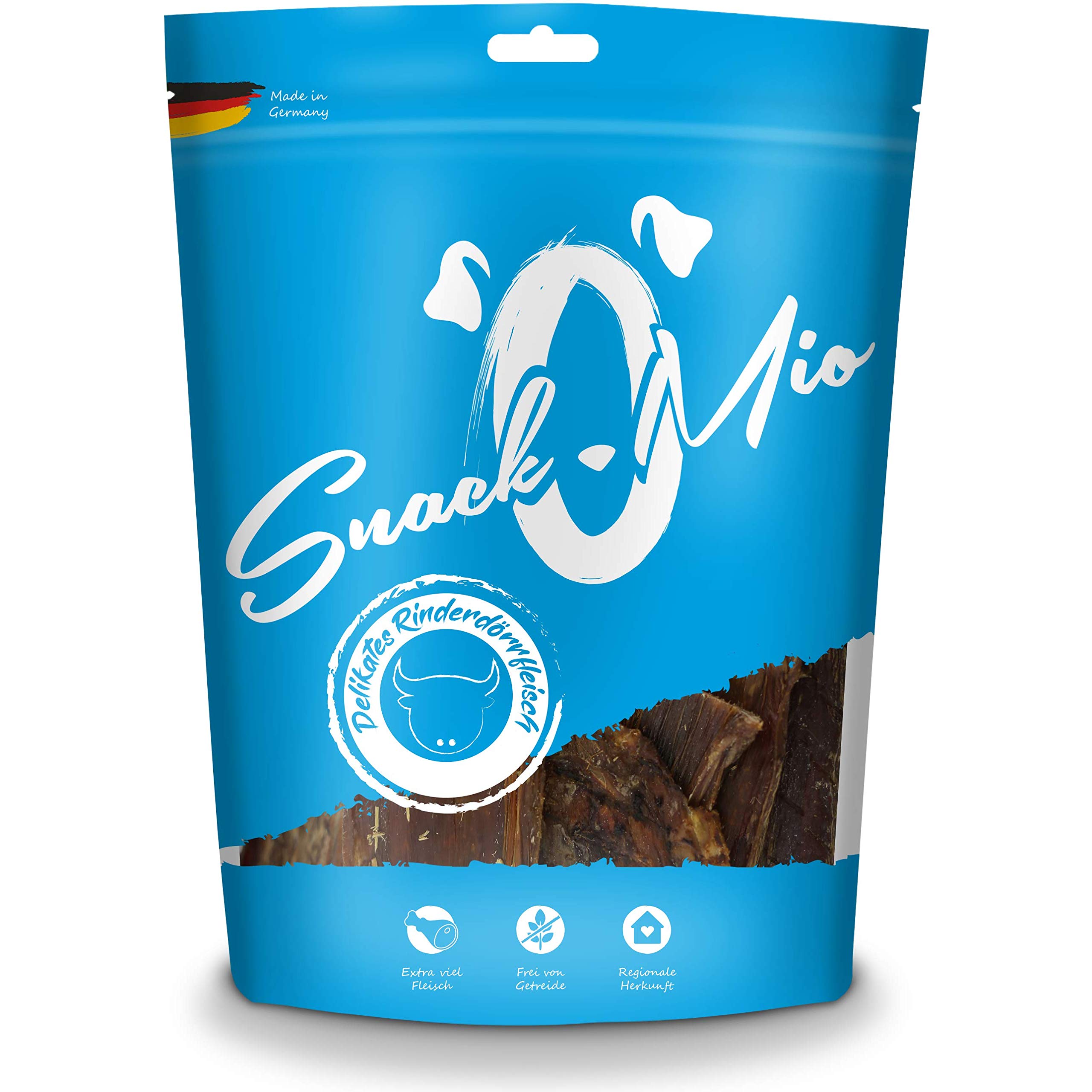 SnackOMio - Premium dog snack - delicious beef jerky, grain-free, 1 pack (1 x 300g)