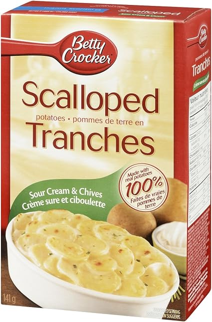 Betty crocker sour Cream&chives scalloped potatoes 141g (065633078963)