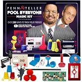 Penn &amp; Teller Magic Kit, Official Magic Set with Wand and 200+ Tricks | Magic box with video tutorials, magician kit, magic tricks, gifts for boys, teens, adults and beginners