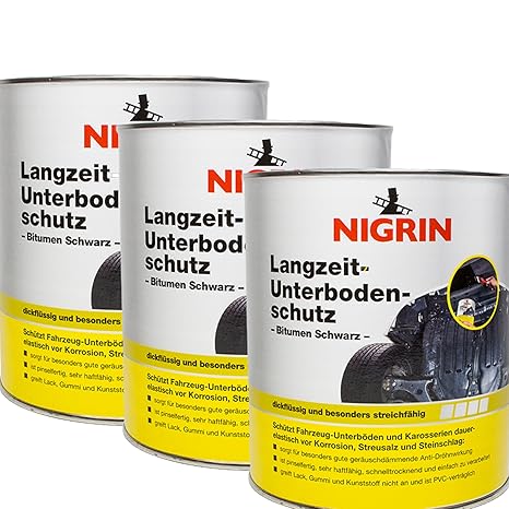 Nigrin 3X 74061 Langzeit-Unterbodenschutz Bitumen schwarz 2,5 kg