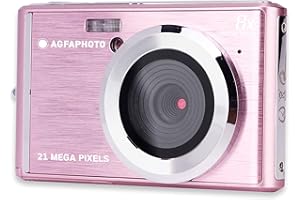 AGFAPHOTO AGFA Photo Realishot DC5200 - Compact Camera, 21MP, 2.4 inch LCD Screen, 8X Digital Zoom, 720p HD Video, Lithium Battery, SD Cards, Scene Modes