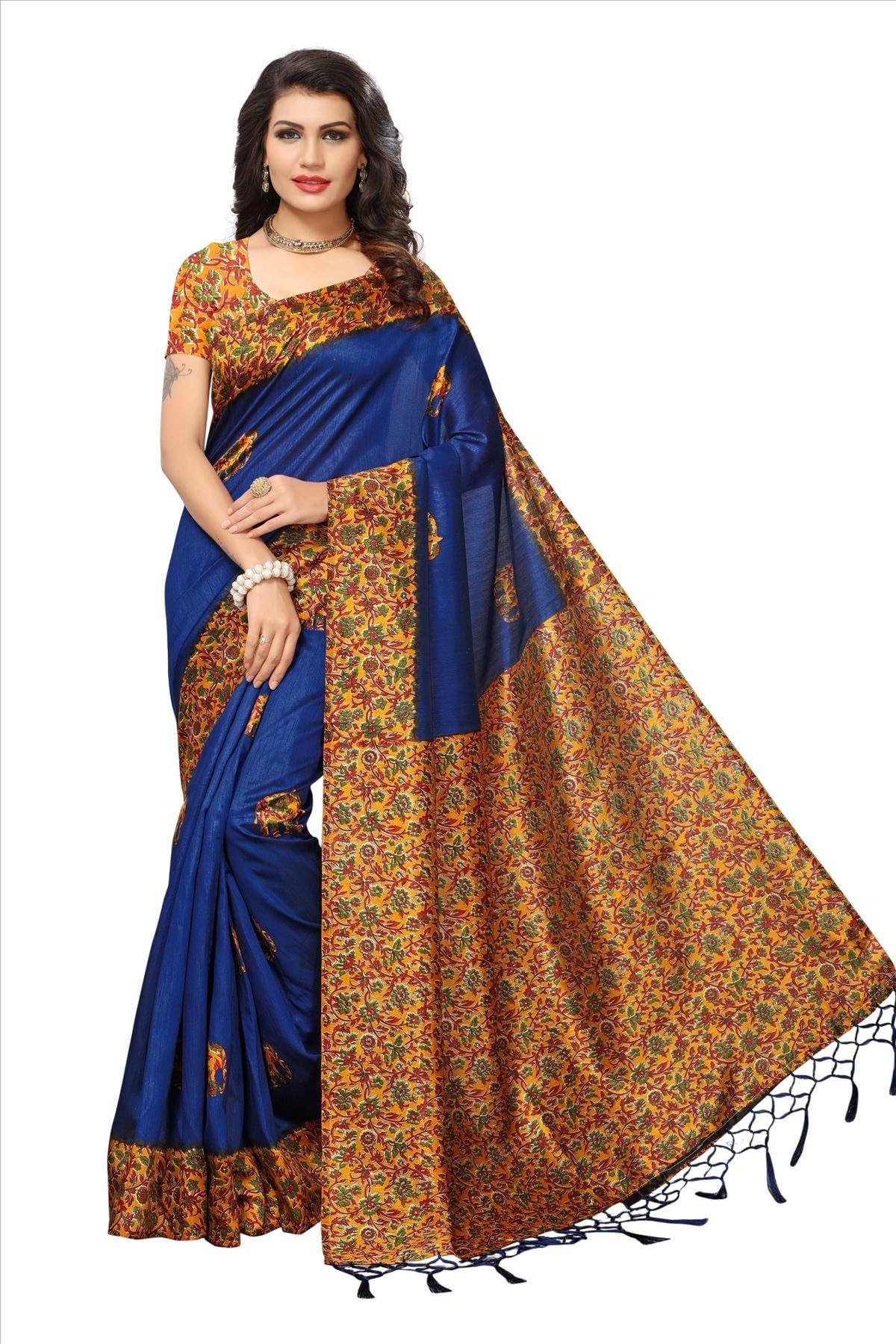 Women's Silk Saree with Blouse (KSST-1)