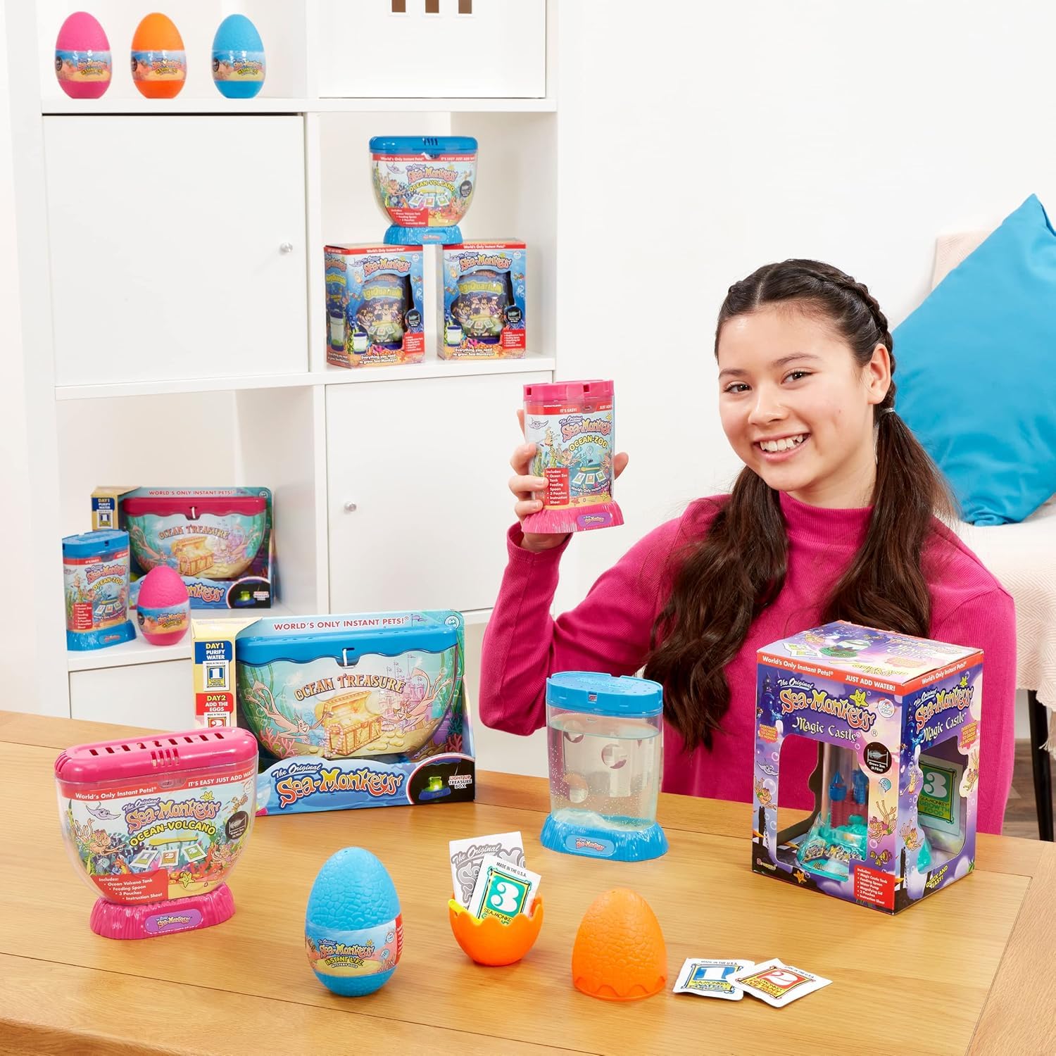 Sea-Monkeys® Ocean Zoo - World's Only Instant Pets® - Assorted Colors - Ages 6+ (Pack of 1)