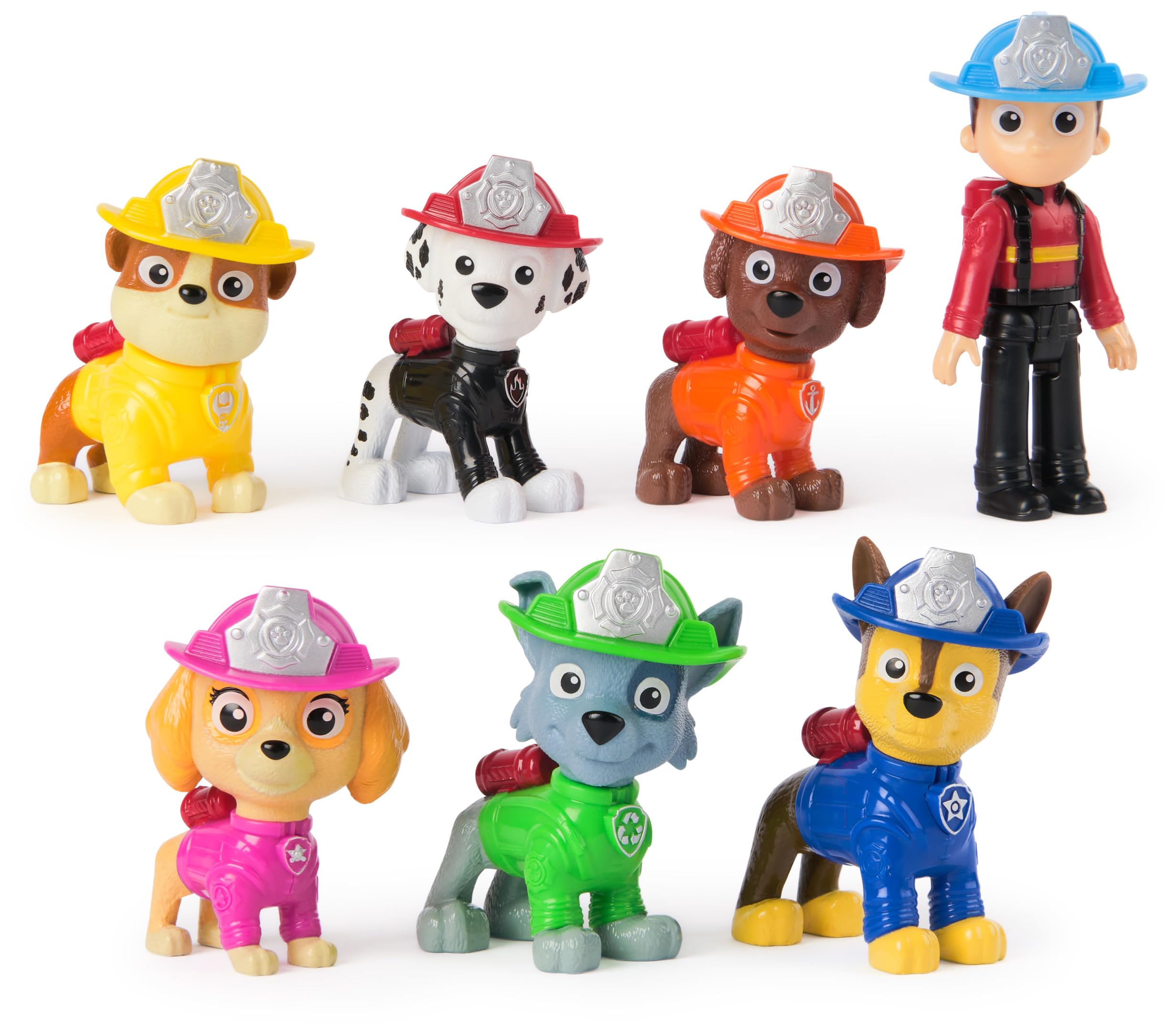 PAW PATROL Fire Rescue - Feuerwehr-Hundefiguren Geschenkset mit 7 Spielfiguren zum Sammeln, Spielzeug für Kinder ab 3 Jahren 2