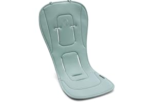 Bugaboo Dual Comfort Seat Liner Fully Reversible to Regulate Body Temperature, Compatible with All Bugaboo Strollers-Pine Green