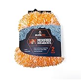 Suds Lab Microfiber Car Wash Mitts (2 Pack) Scratch Free Detailing, Cleaning, Washing Mitt 8"x10" Double-Sided