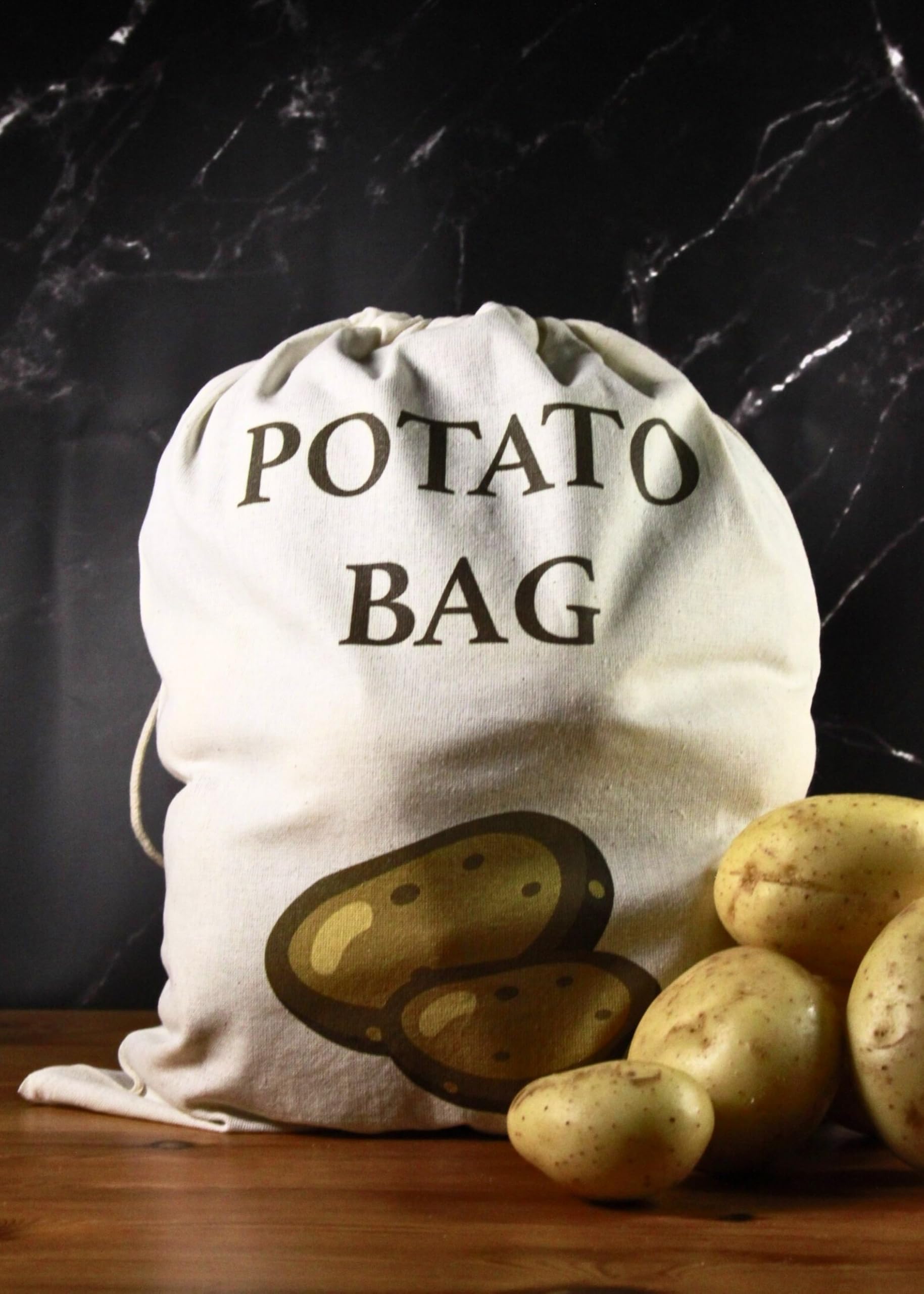 30x40CM Cotton Potato Bag for Storing, Potato Sack for storage, Potato Storage Bag, Sack of Potatoes (1)
