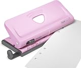 Rapesco 1322 Adjustable 6-Hole Punch Candy Pink 10 Sheet Capacity view 2