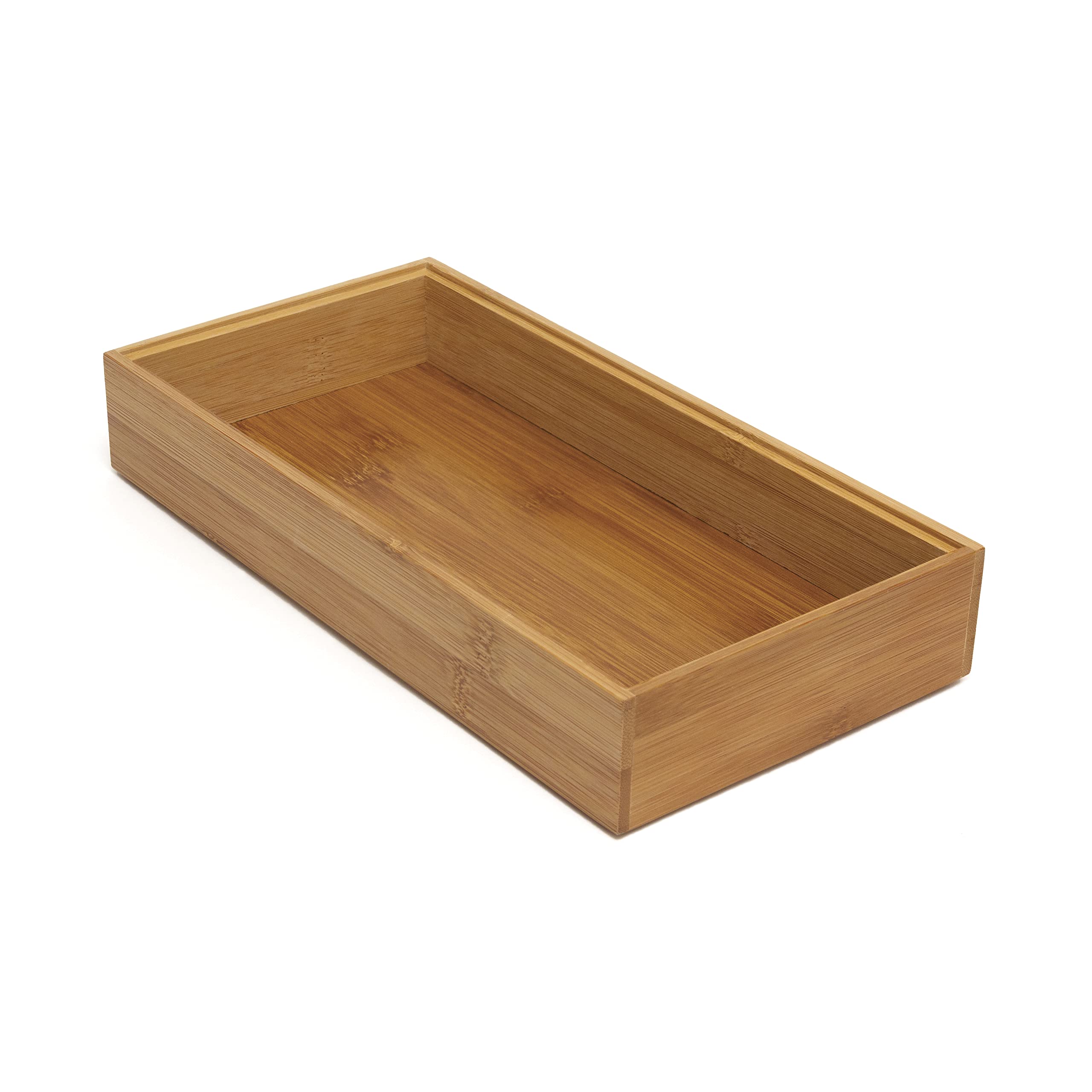 Lipper International 8185S Bamboo Wood Stacking Drawer Organizer Box, 6" x 12"