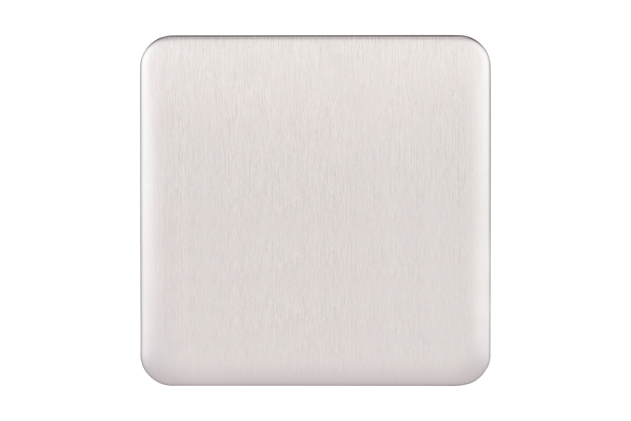 Schneider Electric Lisse Screwless Deco - Single Blank Plate, GGBL8010SS, Stainless Steel