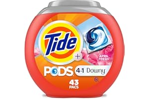 Tide PODS Laundry Detergent soap with a touch of Downy 4-in-1 Detergent, Stain Remover, Freshness, Softness, Fabric Protecter