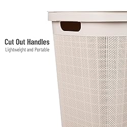 Mind Reader 60L Slim Laundry Hamper, Clothes