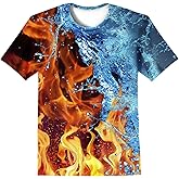 LAIDIPAS Boys & Girls Teens 3D Colorful Graphic Funny Print Shirts for Youth Size 6-16 Years