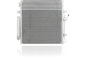 A/C Condenser - Pacific Best Inc. Compatible/Replacement for 3664 07-11 Dodge Nitro Jeep Liberty Automatic - With Transmission Oil Cooler, Receiver & Dryer