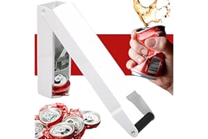 YARRD White Can Crusher for Recycling – Heavy Duty Wall Mounted Aluminum Can Crusher and Compactor for Seltzer Soda Beer Plas