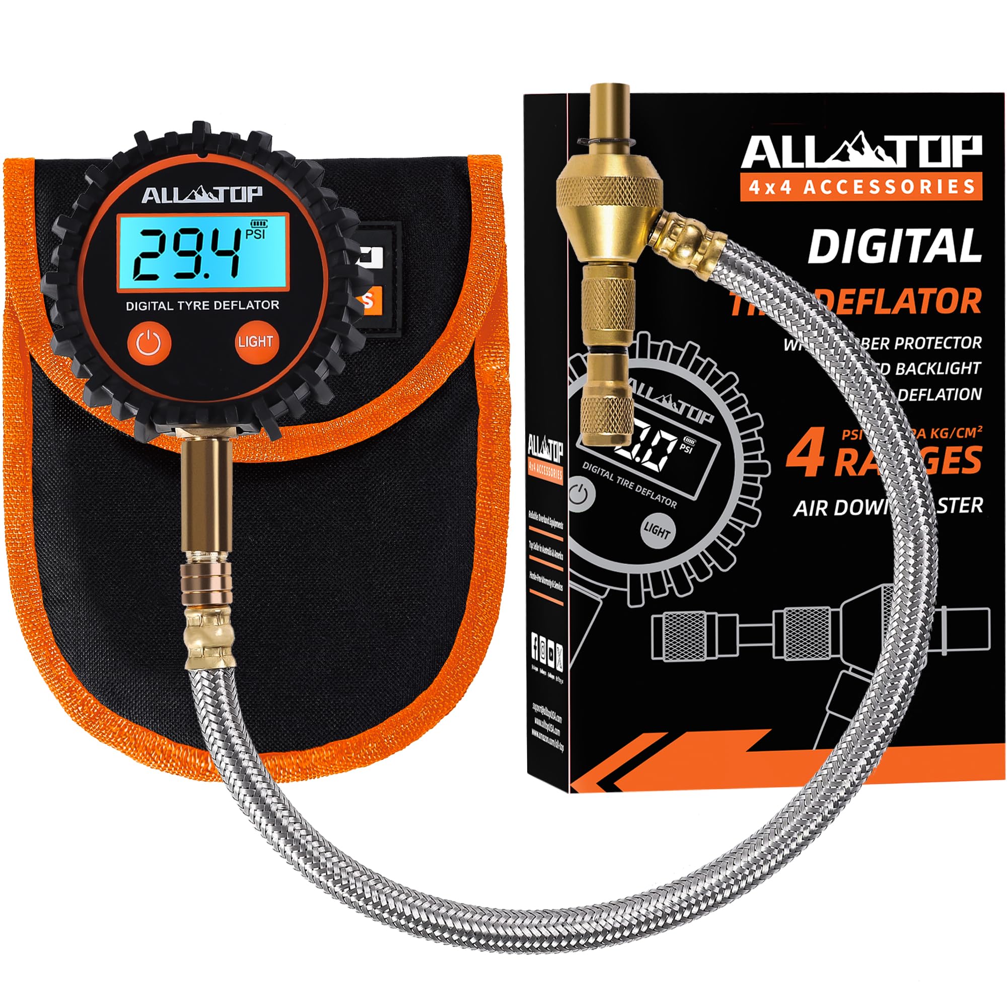 Photo 1 of ALL-TOP 4x4 Digital Tire Deflator kit, Professional Tire Pressure Gauge, Air Down Master, Rapid Tire Deflator (250 PSI)