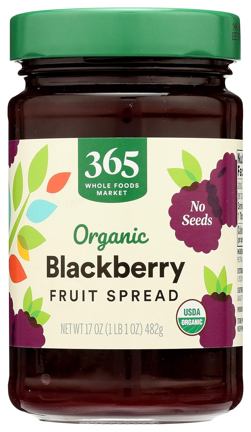 365 Everyday Value, Organic Blackberry Conserve, 17 oz