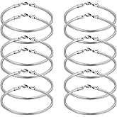 MIAO JIN 12PCS 3mm Snake Chain Bracelet 304 Stainless Steel Hypoallergenic Women Men for Crafting DIY Jewelry Bracelets Making Charm Beads，7Inchs（Silver）