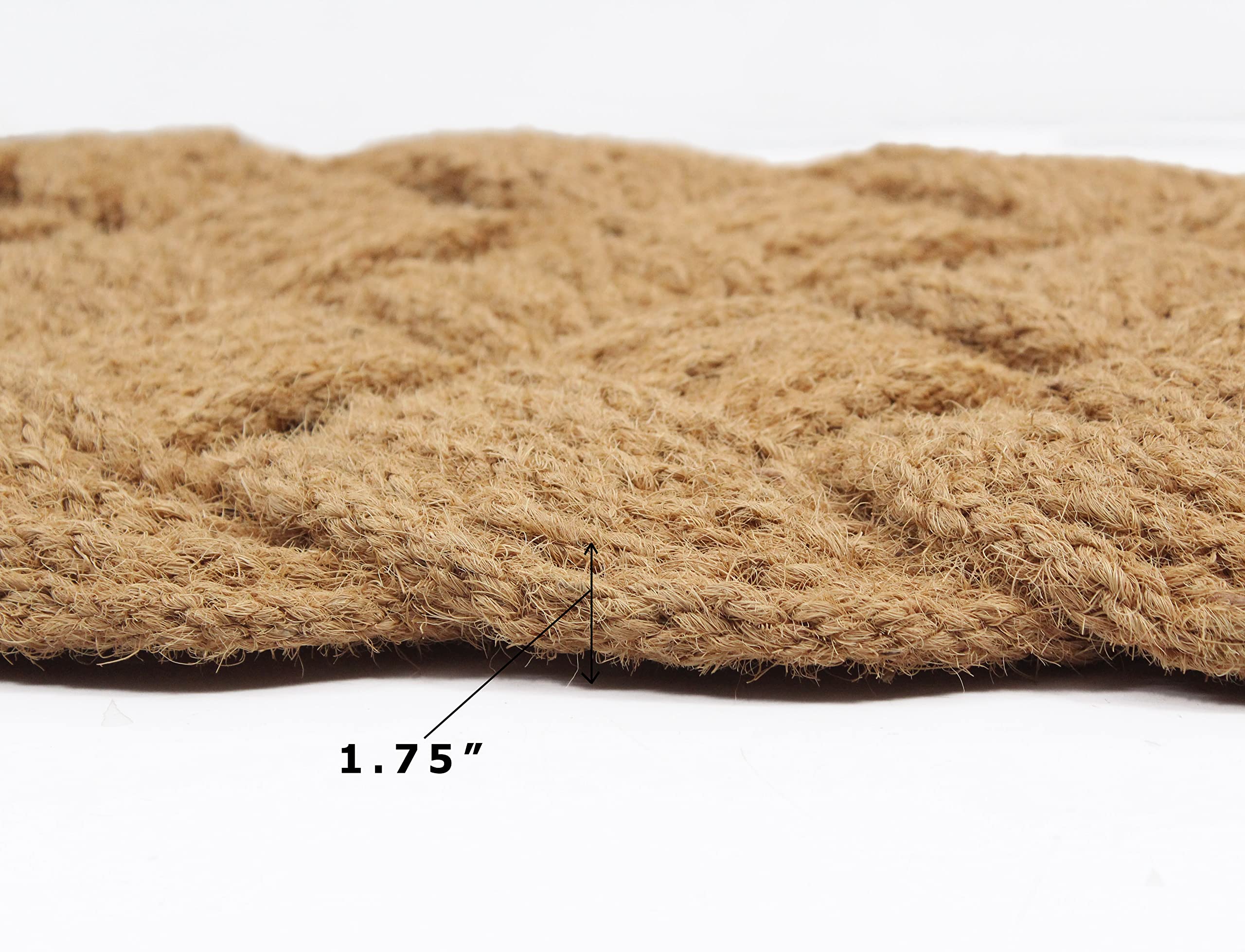 IRONGATE - Natural Jute Rope Woven Doormat - Set of 2-18x30-100% All Natural Fibers Nautical Mat - Classic Interwoven Rope Design Entryway Doormat - Image 6