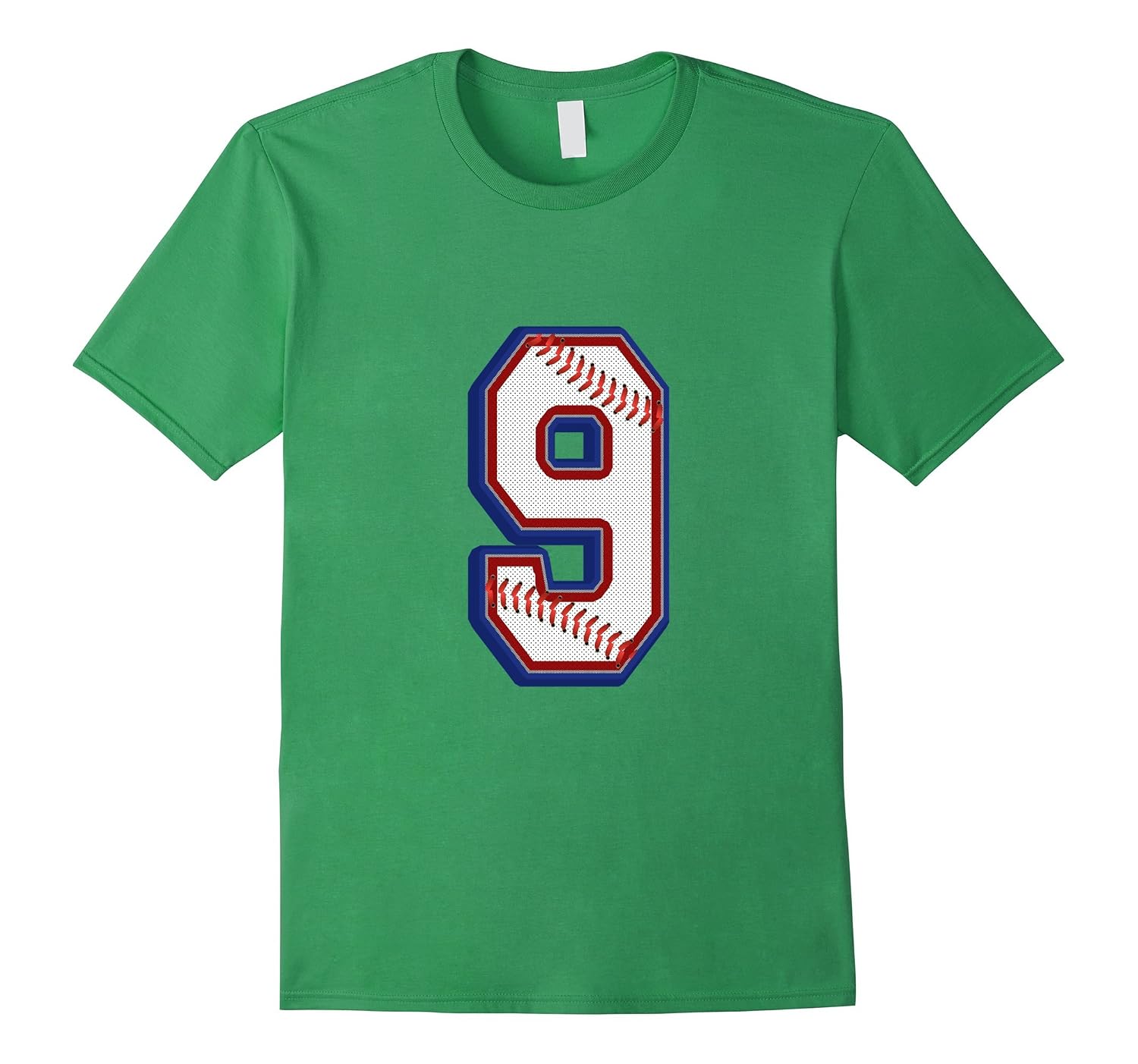 Number 9 T-Shirt Bright Colors for Kids & Adults