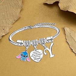Waeceip Stitch Bracelet with Initial Letter, Gifts