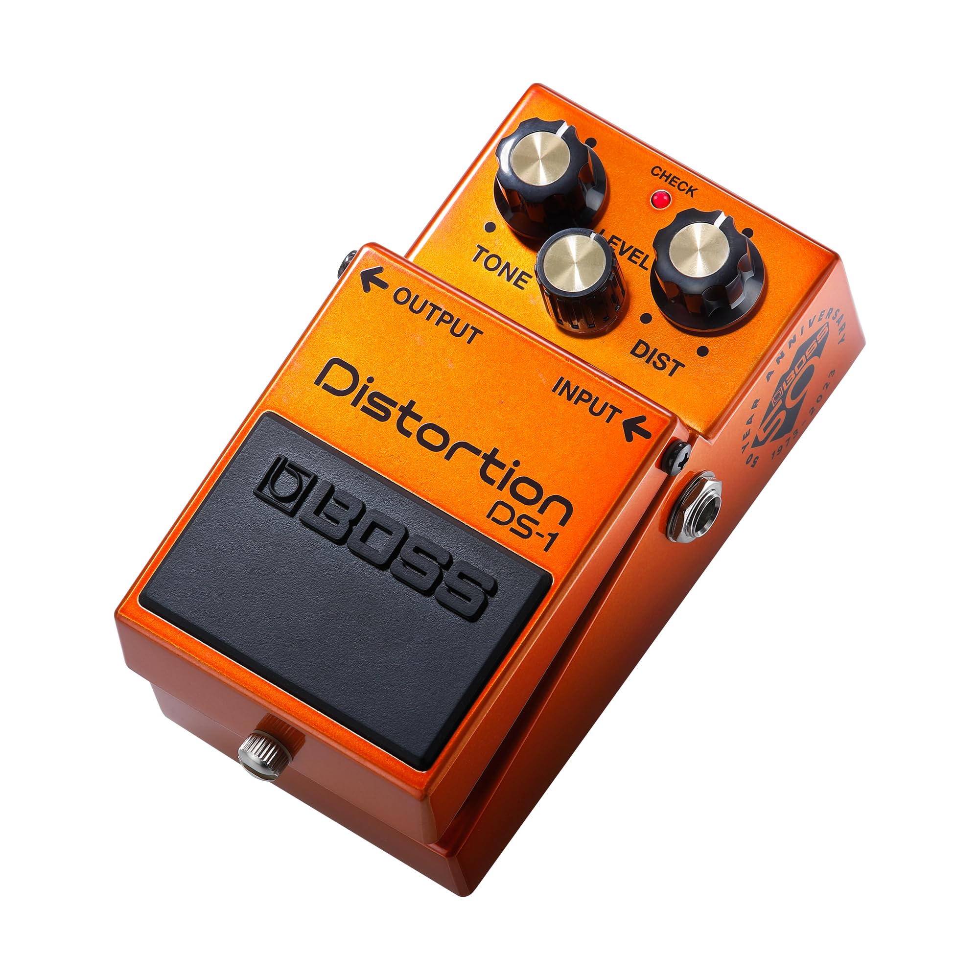BOSS DS-1-B50A 50th Anniversary Pedals 【メタリック塗装筐体】【銀ネジ】【金色のノブ・キャップ】【記念エンブレム】 ボス商品画像