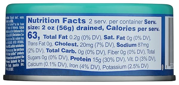 SEA TALES, TUNA SKIPJACK IN WATER NSA, 5 OUNCE
