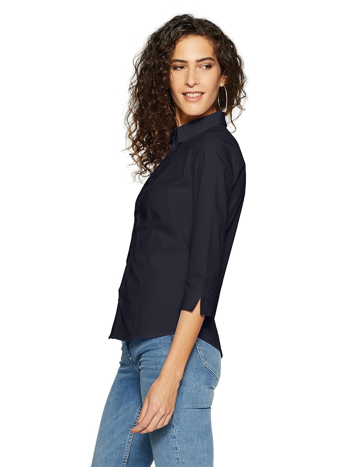 marks & spencer women's plain regular fit shirt