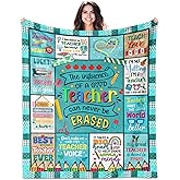 CMAJZIN Teacher Gifts for Women Men Blanket 60"X50", Best Teachers Gift, Teacher Appreciation/Retirement/Thank You Gifts