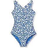 Amazon Essentials Girls and Toddlers' Cross-Back One-Piece Swimsuit