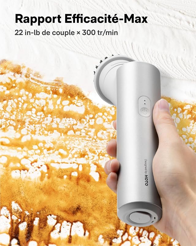 Brosse électrique rotative - Brosse à Vaisselle IPX7 étanche