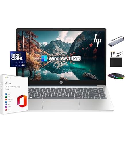 Amazon.com: HP Laptop Computer 2025 Portable Slim, 14” HD Display