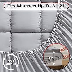 Homemate Cal King Mattress Topper,1800TC Cooling